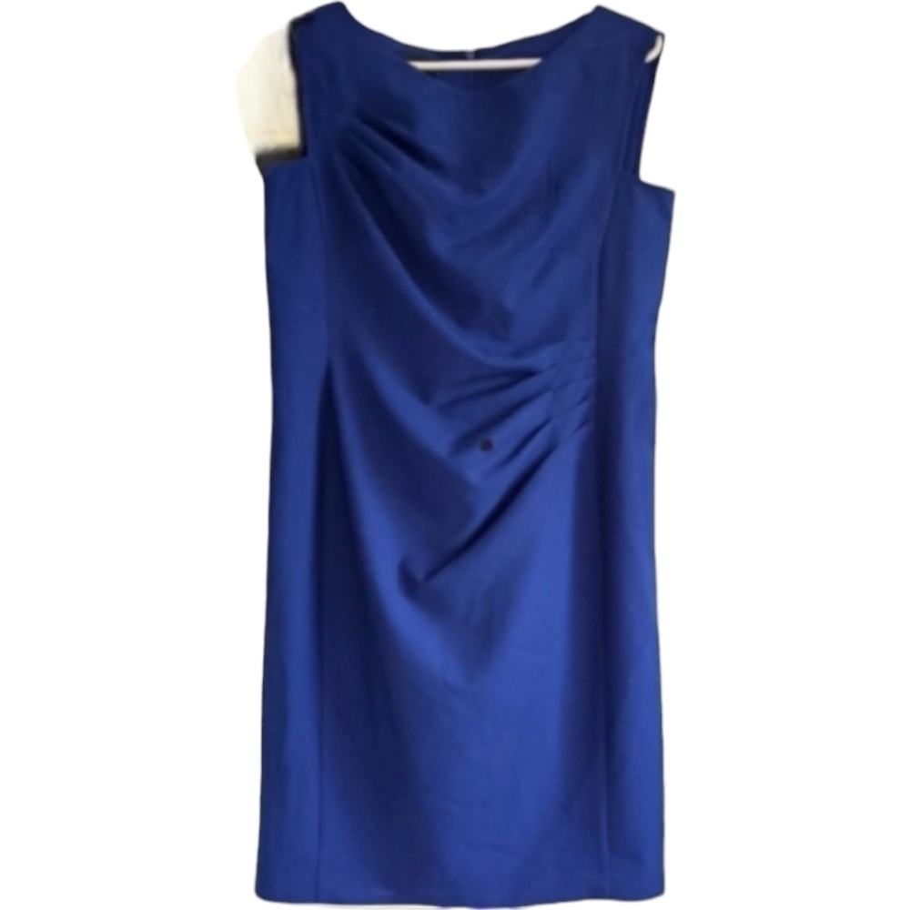 Nwt Jones of New York Blue Gathered Cocktail Dress